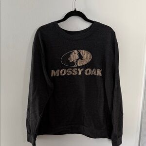 Mossy Oak Charcoal Sweatshirt with Logo